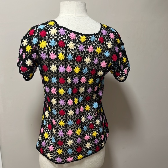 Vintage floral crochet top - Picture 4 of 8